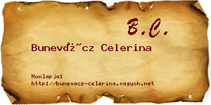 Bunevácz Celerina névjegykártya